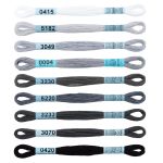 Набор мулине Gamma, 10, 9х8 м, Серый