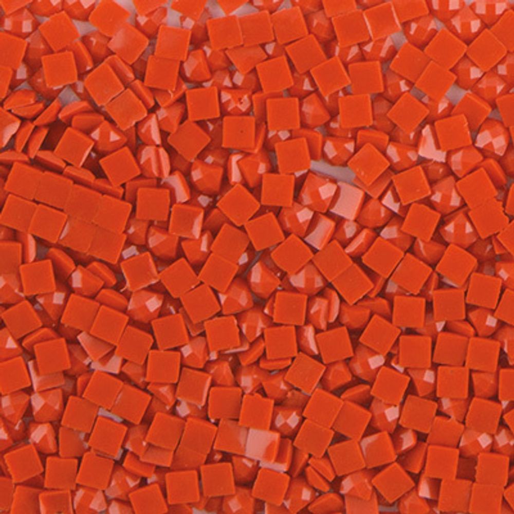 Стразы неклеевые акрил 2.3х2.3 мм, 10х10 г, /РП/, №0011 оранжево-красный, Zlatka ZMS