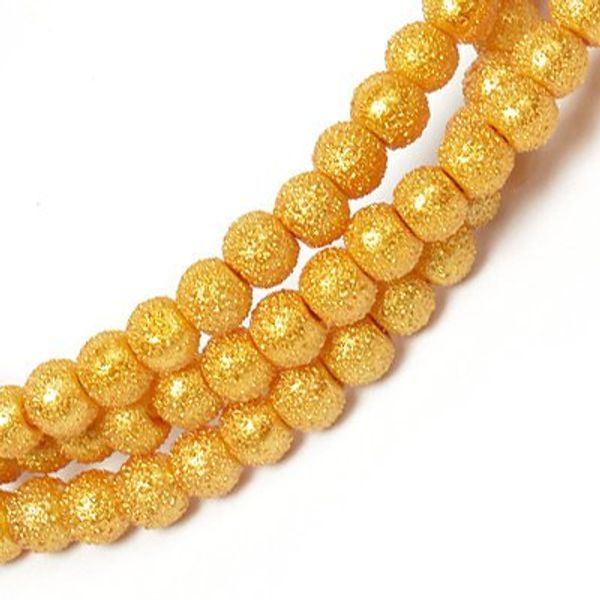 Бусины стекло ⌀6 мм, in ⌀1 мм, цв. 29 горчичный, 82 см (≈154±3 бусины), Tesoro