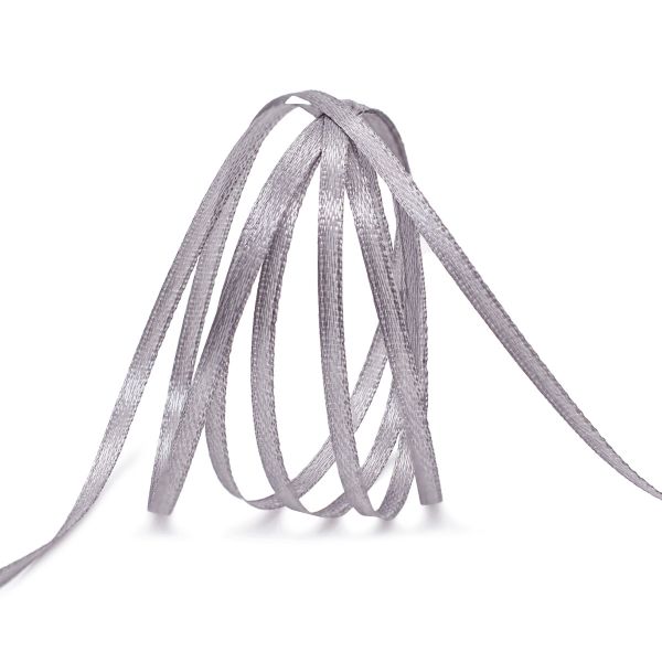 Лента атласная 2-сторонняя 3.0 мм / 100±2 метров, 148 стальной, Globus