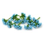 Цветы искусственные декоративные 2см (12 штук) (синий)