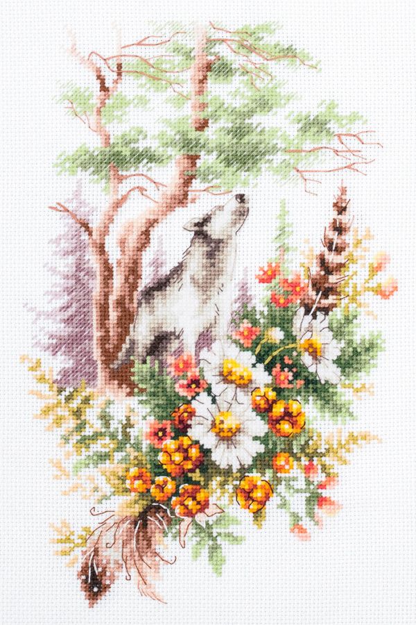 Набор для вышивания нитками Чудесная игла, Дух летнего леса, 17х27 см