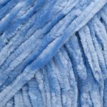 Пряжа Вязь Велюровая 120 / уп.3 мот. по 100 г, 120 м, 10 голубой