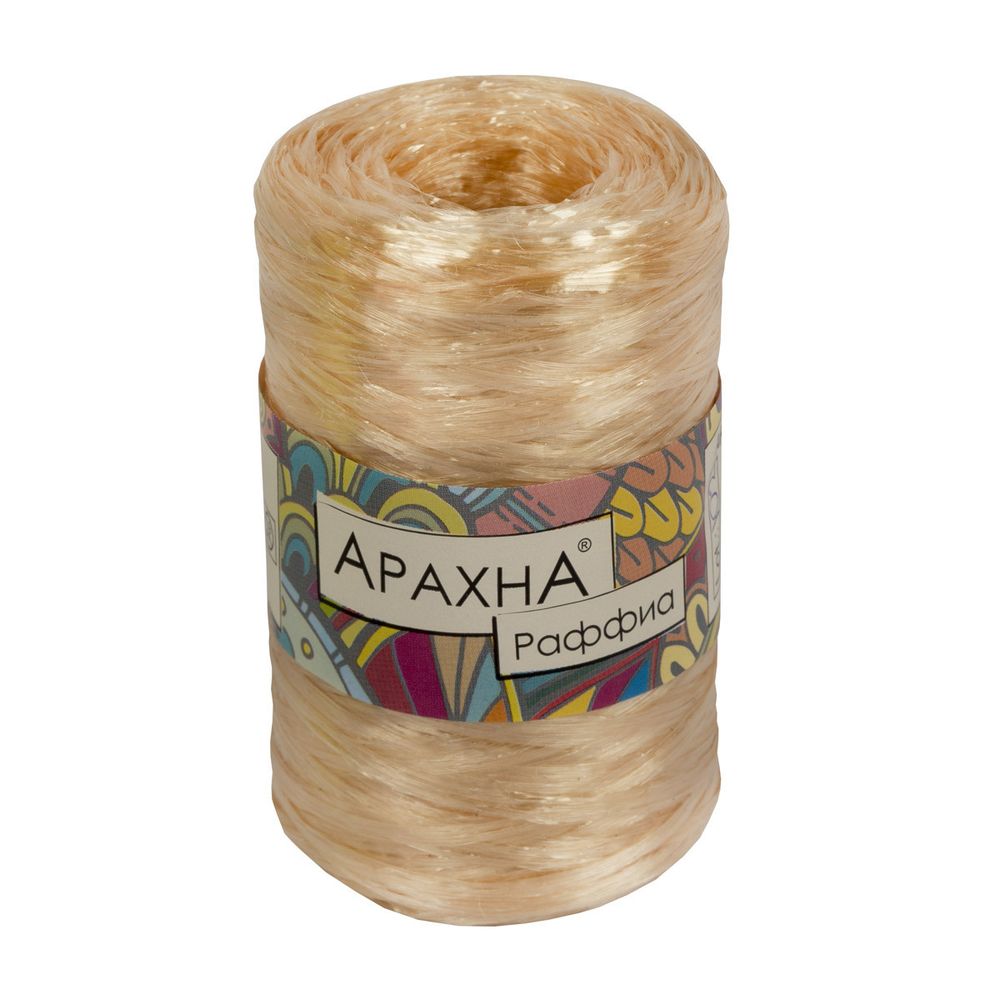 Пряжа Arachna Raffia / уп.5 мот. по 50г, 200м, 04 золотой