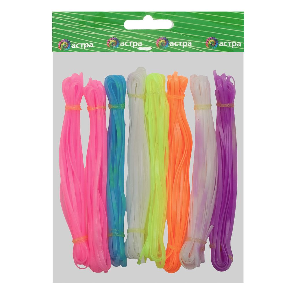 Шнуры для плетения цветные, 80 см, упак./8 шт., Astra&Craft (неоновые)