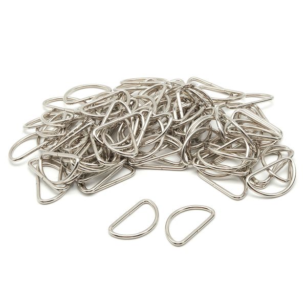 Полукольцо сварное металл внутр. 38 мм (внешн. 44х26 мм, ⌀3 мм), 100 шт, никель, 816B-116