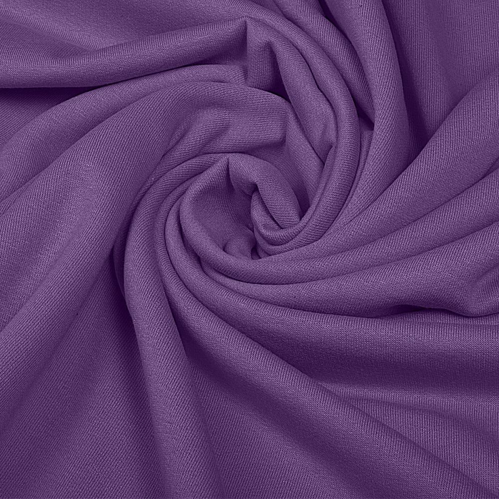 Футер 2-нитка начес 190 г/м², 100-100 см / 6 метров, ФУТ2Х.НАЧ.190.19-3542.6, фиалка