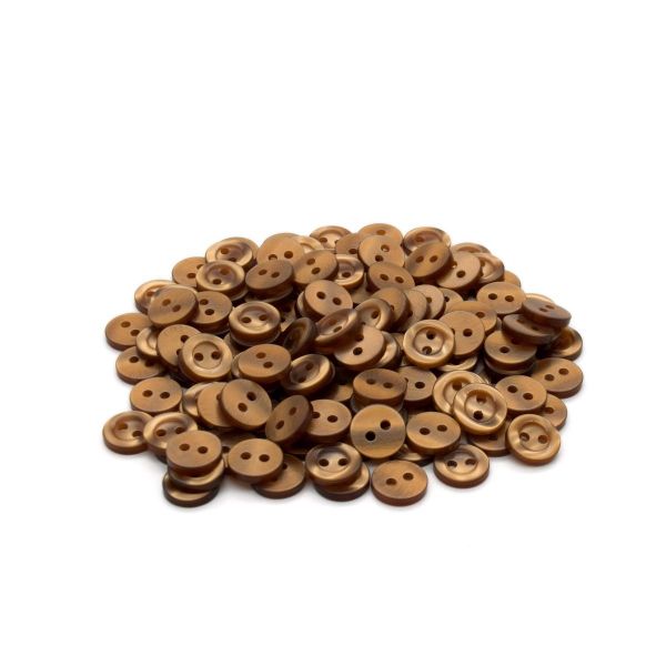 Пуговицы 2 прокола 18L, 11 мм, (col. 24 (св.коричневый)), CB-M-10, 144 шт