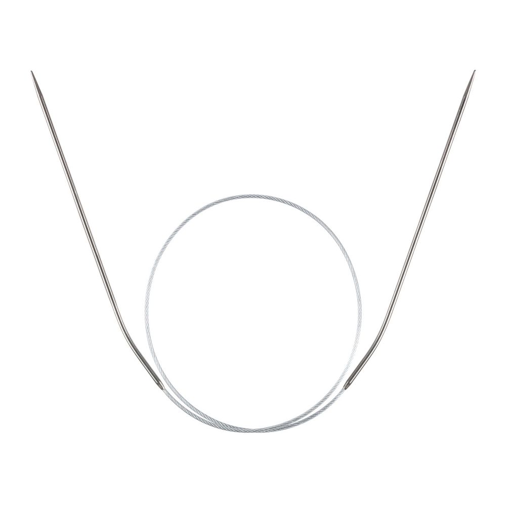 Спицы круговые металл ⌀2.0 мм, 50 см, 1 шт, с металлической леской, Gamma MKJ