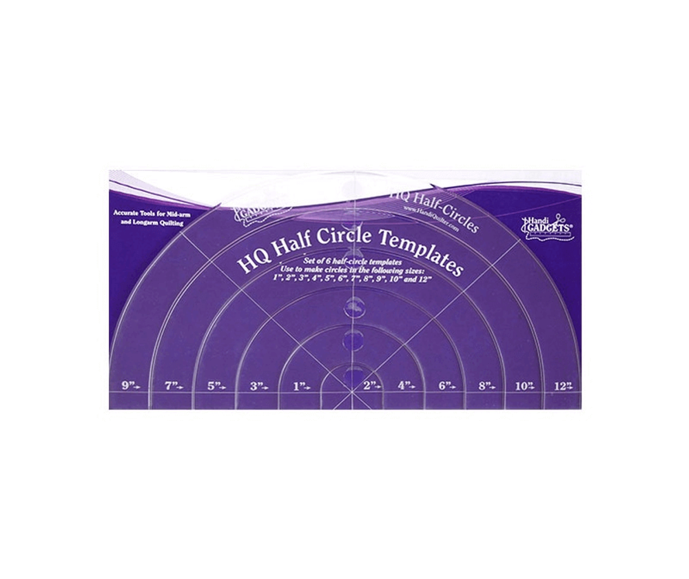 Набор линеек полукруги, 6 размеров, HG00416, Handi Quilter, 1 шт