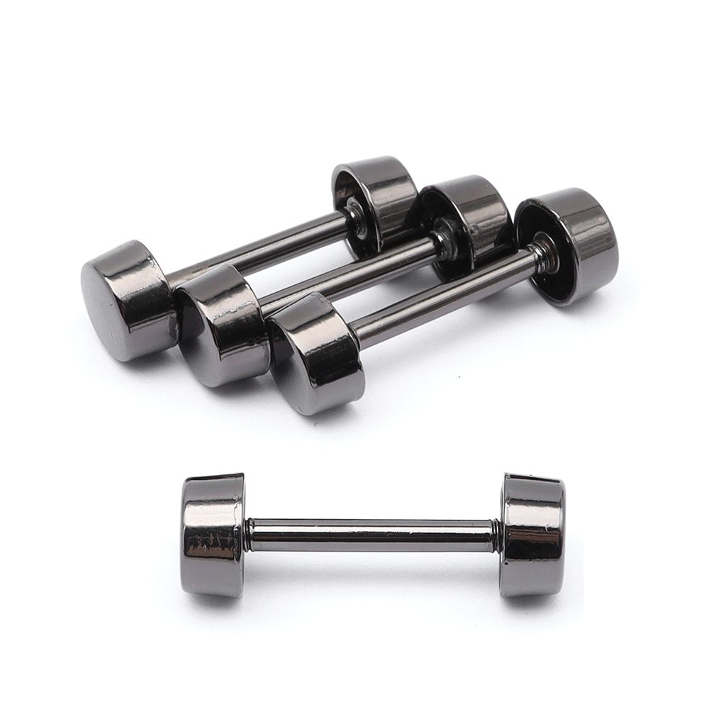 Шпилька для сумки металл L-20мм/10мм с таблеткой ⌀10мм, черный никель ГР, 66789, 10 шт