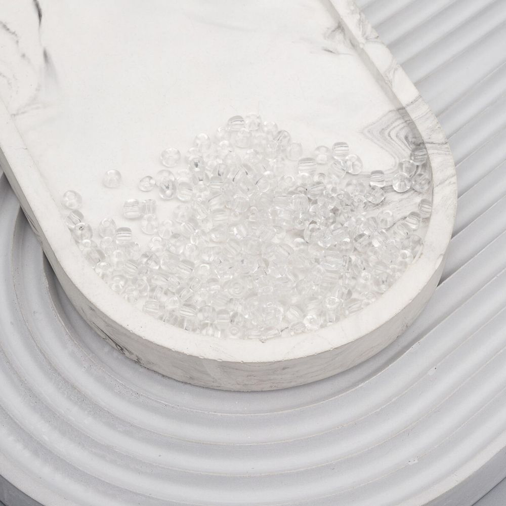 Бисер Astra&Craft 6/0 (4.1 мм), 150 г (10х15 г), цв. 1 белый/прозрачный