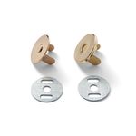 Застежка магнитная 19 мм, 1 шт, под золото, Prym 416481