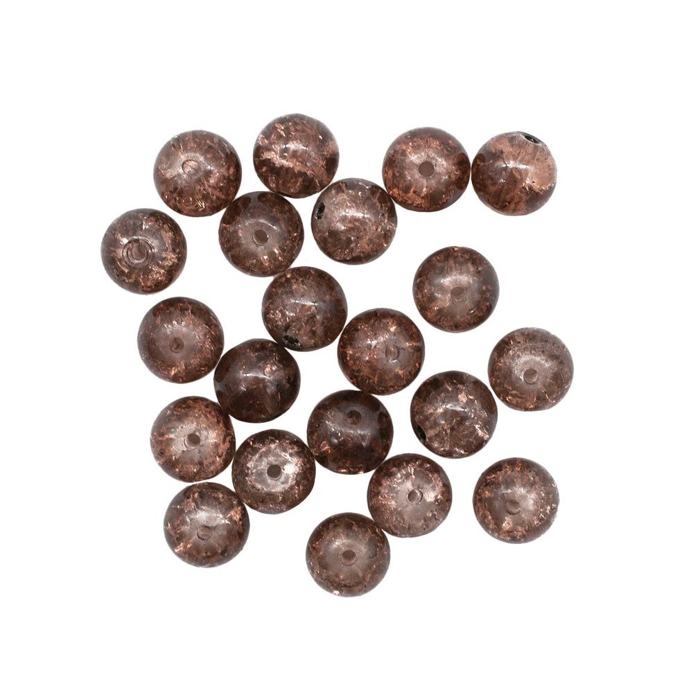 Бусины стекло ⌀10 мм, кракле, 26 шт, Astra&amp;Craft, 1