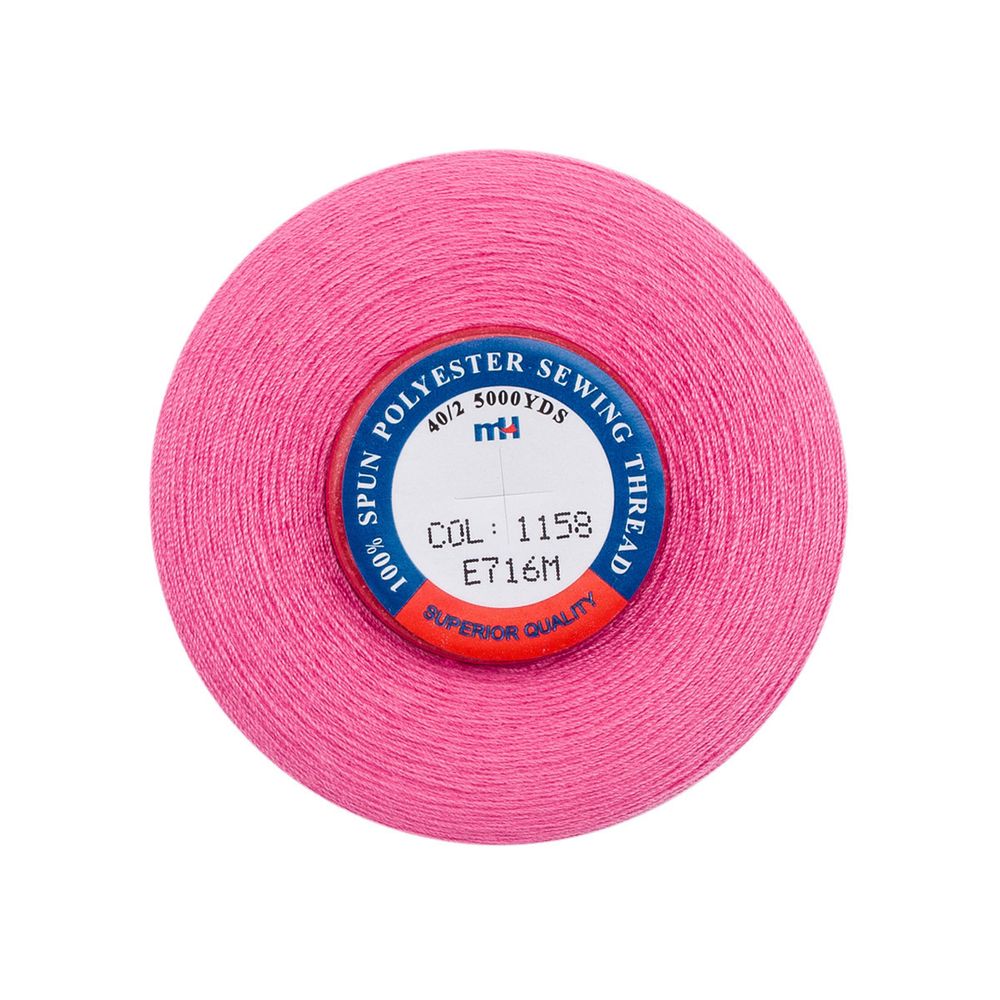 Нитки швейные Euron mH 40/2, 5000 ярд, 1158 розовый, 1 катушка