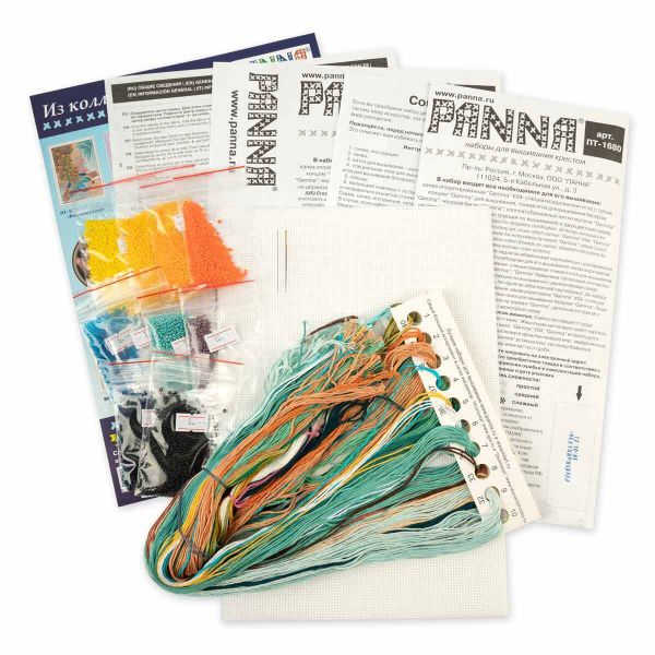 Набор для вышивания нитками Panna, Птица счастья, 28,5х40 см