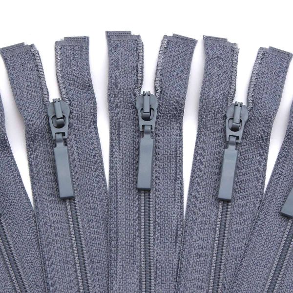 Молния спираль (витая) Arta Т5 (5 мм) 1 зам., разъем., 80 см, цв. 243 серый, уп.5 шт