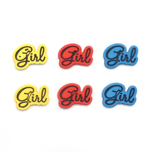 Украшения декоративные пуговицы Girl, 6 шт, Magic Buttons I1584-DW2