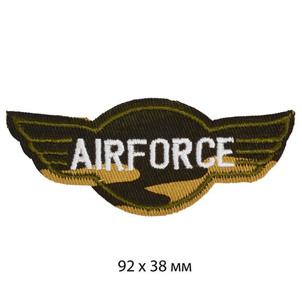 Термоаппликация Airforce 92х38 мм, 10 шт