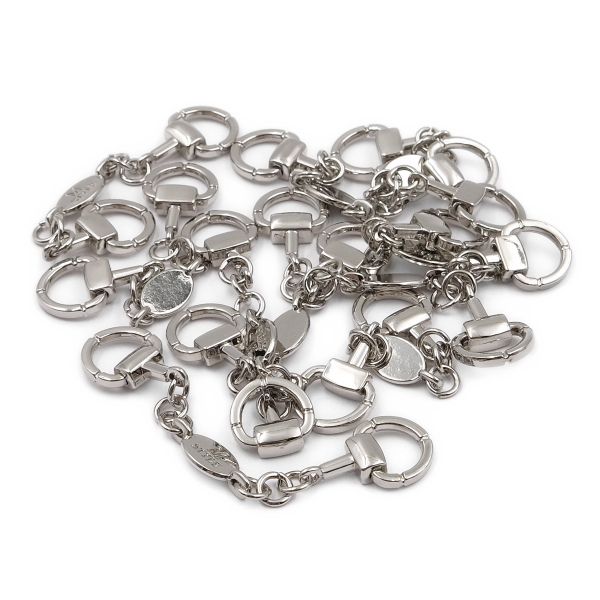 Вешалка-цепочка для одежды 80х14 мм, металл, никель, 10 шт, ГД15092