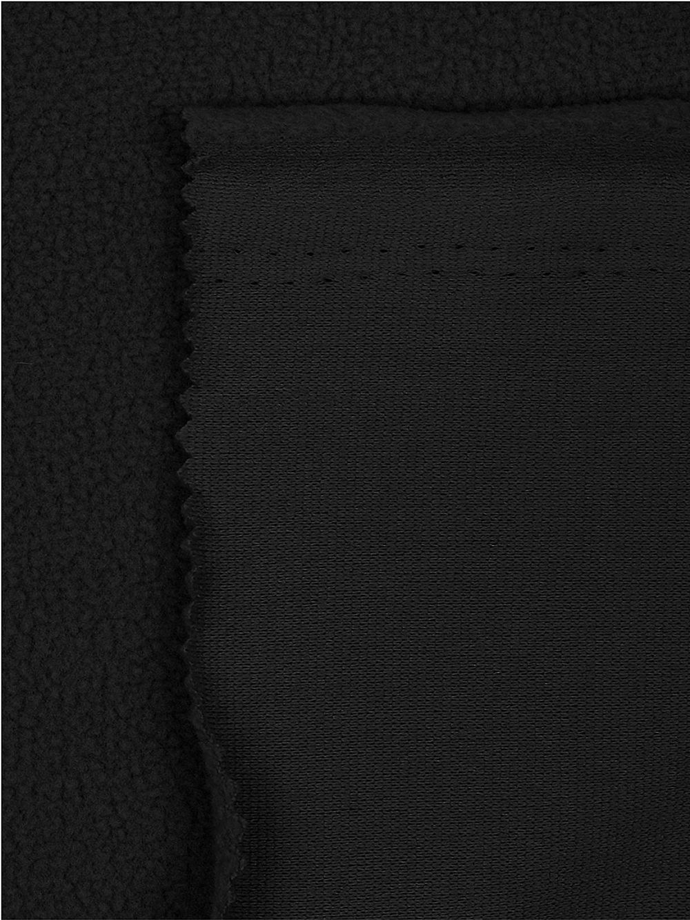 Флис 1-сторонний 130 г/м², 150 см / 2 метра, TBY-0085-322.130.2, цв.F322 черный