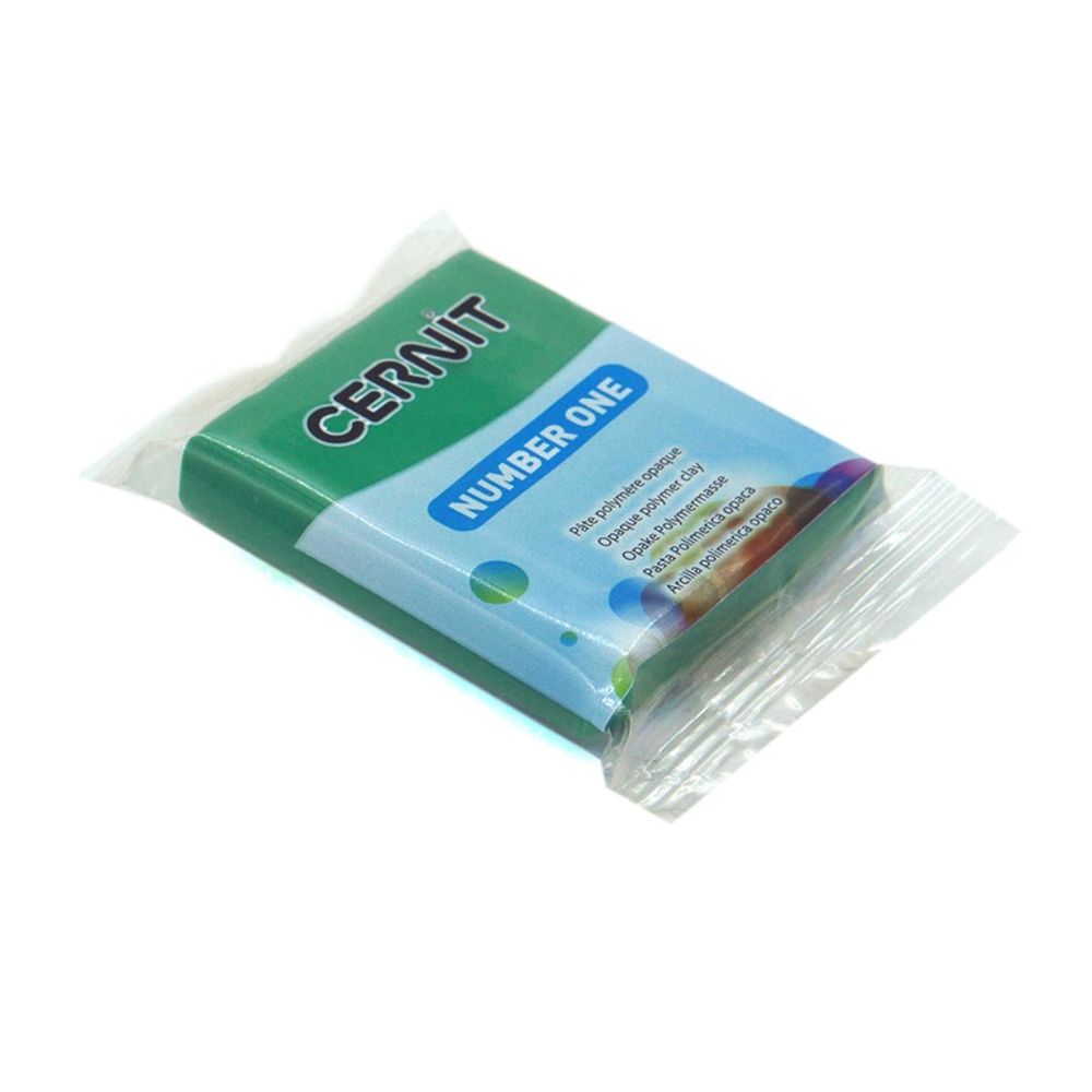 Полимерная глина Cernit №1 запекаемая, классическая 56-62 гр, 600 зеленый