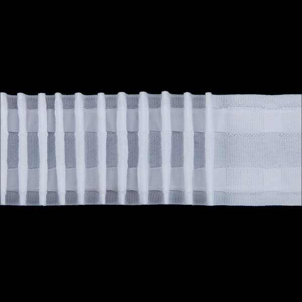 Лента (тесьма) шторная: сборка параллельная (1:2) 45 мм / 100 метров