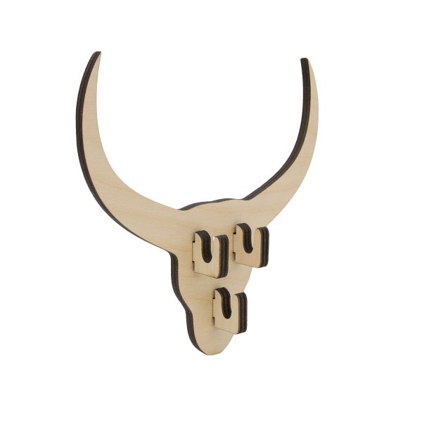 Заготовка для декорирования Ключница Рога 16х15,5х2,5см, Астра