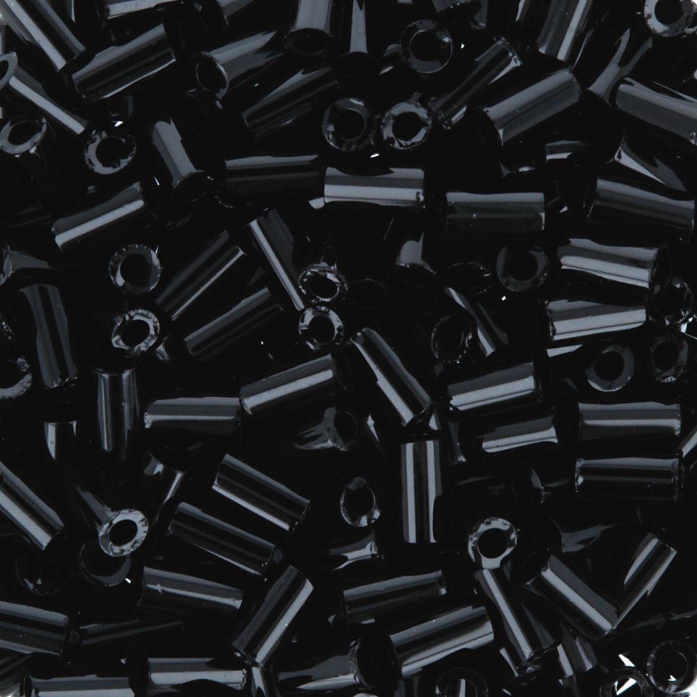 Бисер Toho Bugle 1 (3 мм), 5х5 г, 0049 черный