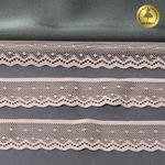 Кружево эластичное (стрейч) 25 мм, 8028, цв.L168 серебристый пион уп.50м, Kruzhevo