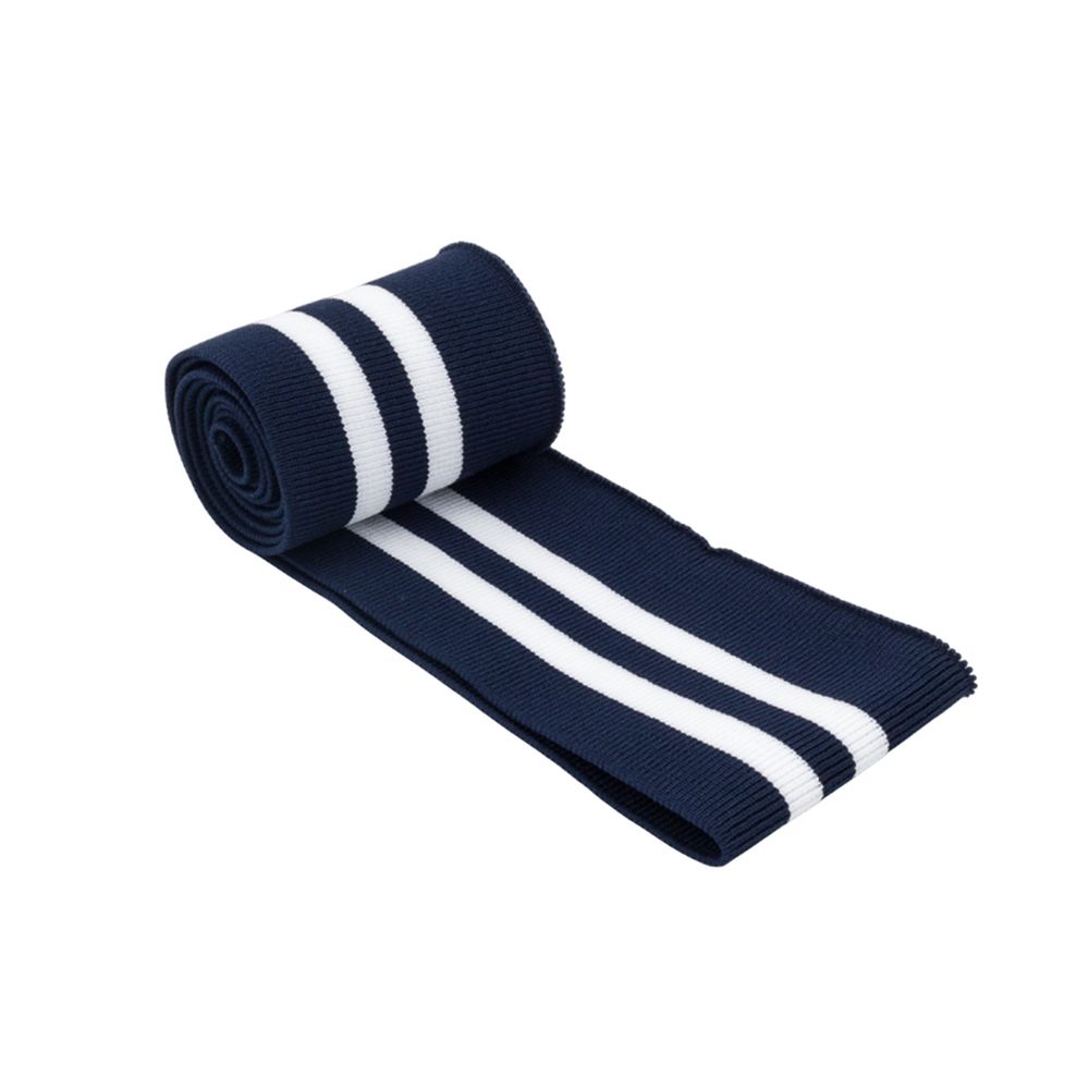 Подвяз (довяз) трикотажный 6.0х120.0 см, т.синий с белым, CL-053