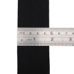 Резинка вязаная 45.0 мм / 25 метров, 4.1 г/см, эластичность 220%, черный, ТВ-45