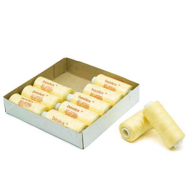 Нитки швейные бытовые Bestex 40/2, 365 м (400 ярд) / 10 кат., 023 светлое шампанское