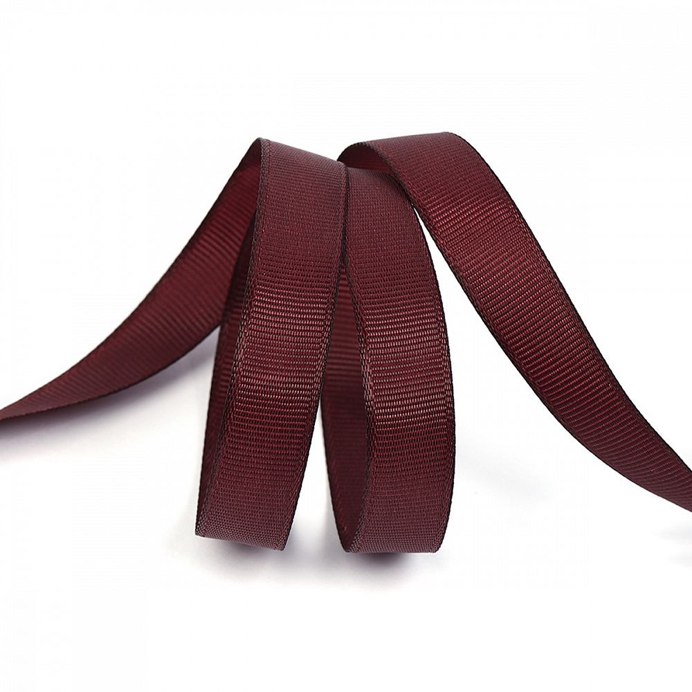 Лента репсовая (в рубчик) 12.0 мм, S864 бордовый уп.27,4м Лента репсовая (в рубчик) 12.0 мм, S864 бордовый уп.27,4м