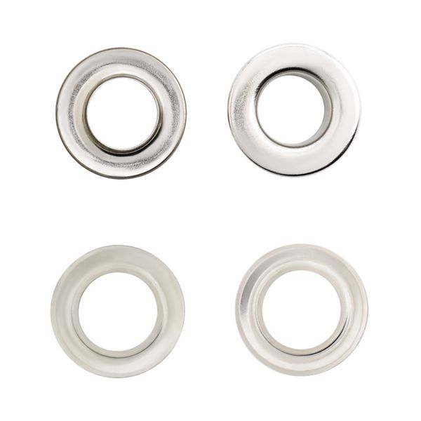 Люверсы металл ⌀_6.0 мм (внутр.), h6.42 мм (внутр.), №4, металл, New Star, никель, уп.≈5000 шт