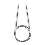 Спицы круговые ⌀7.0 мм, 100 см, 1 шт, серебристые, Prym 212196