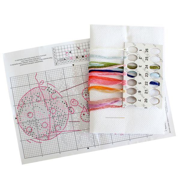 Набор для вышивания нитками МП Студия (Жар-птица), Романтичный полёт, 13х8 см