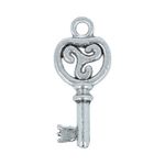 Подвеска для бижутерии ключ 1x2.2 см, 10 шт, под античное серебро, Zlatka MFP-10