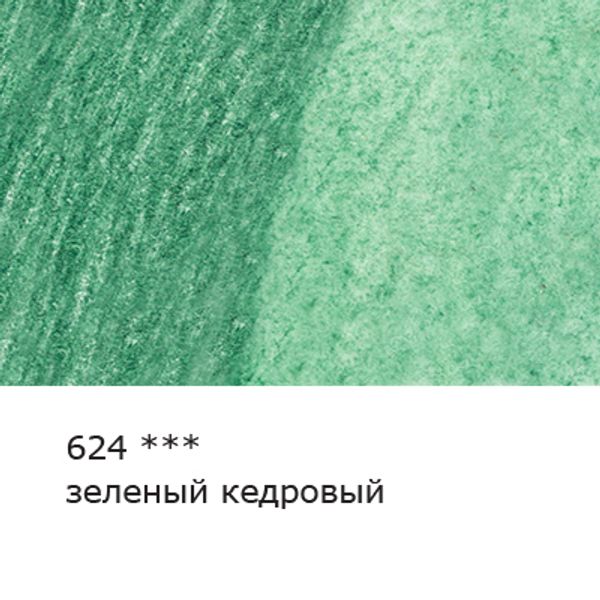 Карандаш акварельный художественный заточенный, 6 шт, 624 Зеленый кедровый (Cedar green), Vista-Artista Gallery VGWP