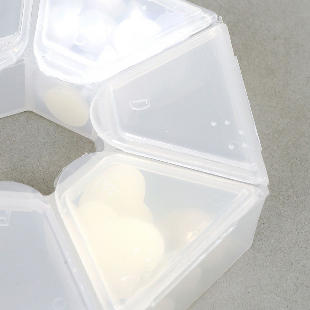 Контейнер для мелочей 9.1х9.1х2.1 см цв. в ассортименте