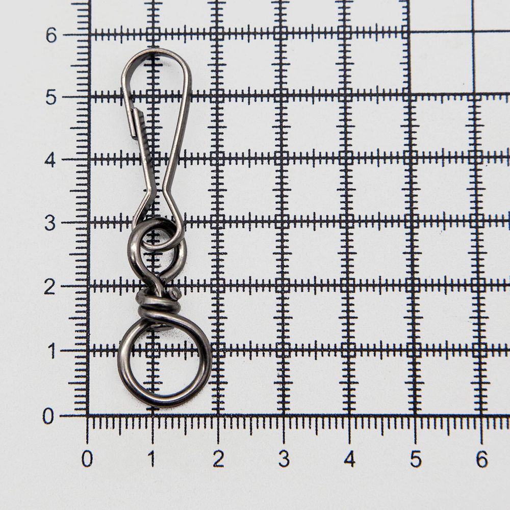 Карабин металл 10.0 мм (55х14 мм), 816-631, чер.никель, уп.100 шт