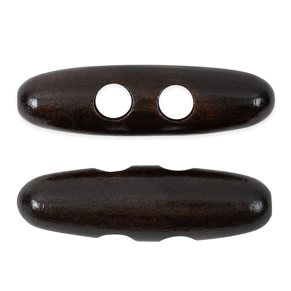 Пуговицы деревянные 40 мм, 24 шт, дерево, №304 т.коричневый, Blitz DRN 0120