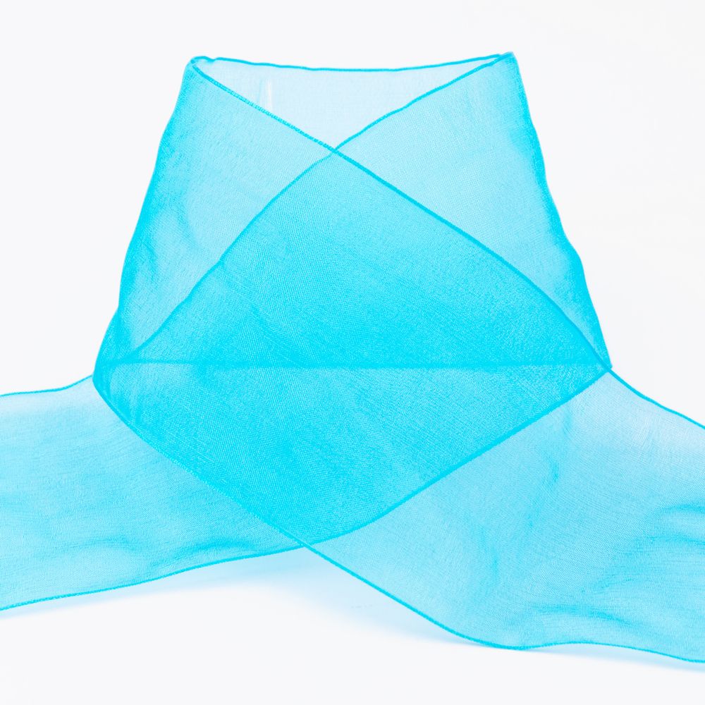 Лента капроновая (органза) 75.0 мм / 22.8±1 метра, 115 лазурный, Blitz OR-75