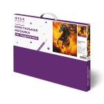 Кристальная (алмазная) мозаика Фрея ALPD-312, на подрамнике, Огненный конь, 40х50 см