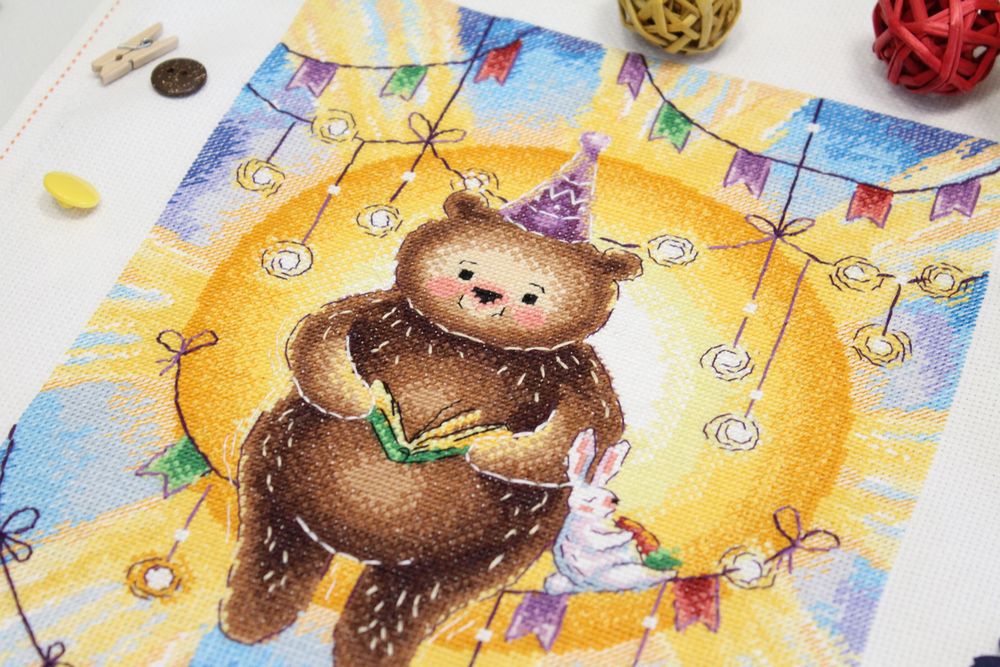 Набор для вышивания нитками МП Студия, Сказка для солнца, 26х21 см