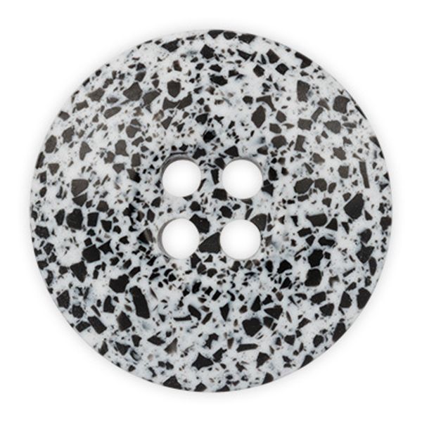 Пуговицы 4 прокола пальтовые 23 мм, 25 шт, А008 черный, Gamma JEY 0024