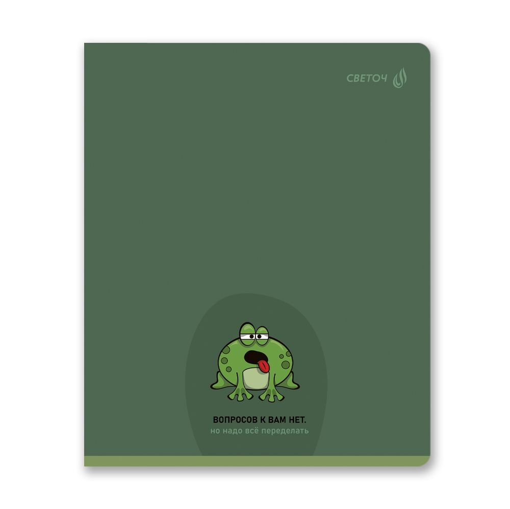 Тетрадь ученическая общая, твин лак, A5 96 л. на скобе 65 г/м², белизна 100% 5 шт линия, 01537 Вопросов нет, Светоч Т208