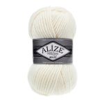 Пряжа Alize (Ализе) Superlana Maxi / уп.5 мот. по 100 г, 100м, 062 молочный A