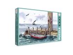 Пазл 1000 элементов, Лодка на причале, PZL-1000/17, Фрея