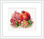 Набор для вышивания нитками МП Студия (Жар-птица), Сочный гранат 11х9 см